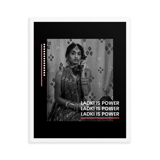Ladki is Power — Framed Poster